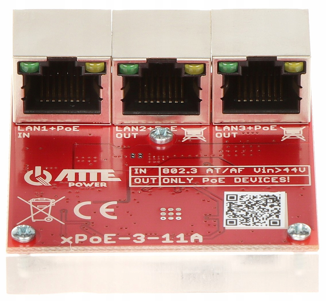 Switch Atte Power PoE XPOE-3-11A 3-portowy - obrazek 3