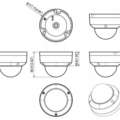 Kamera kopułkowa (dome) IP Pelco IJV522-1ERS 5 Mp...