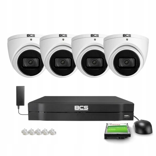 Zestaw monitoringu domu firmy IP 4x BCS-L-EIP25FSR...