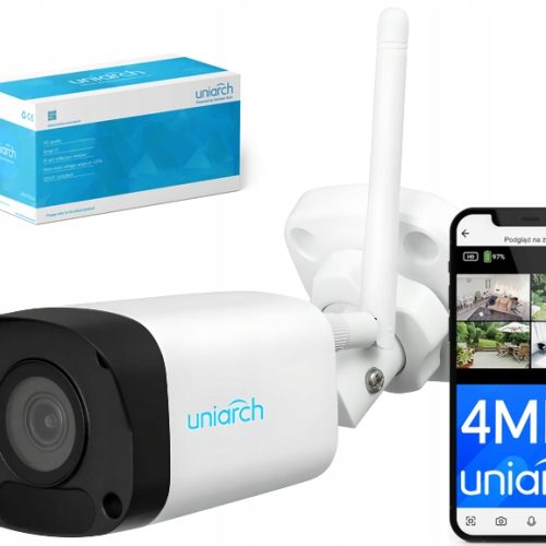 Kamera Zewnętrzna IP WiFi 4MPx 2K+ Uniarch Podczerwień IR30m Do Domu Firmy