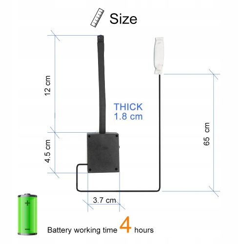 Mini kamera WIFI 4K na egzamin do czytania tekstu