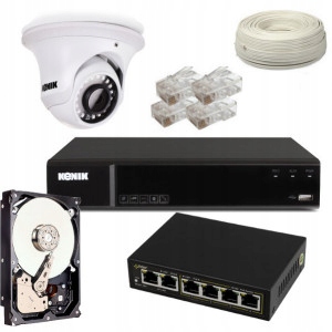 ZESTAW MONITORINGU IP 1 KAMERA 1080P
