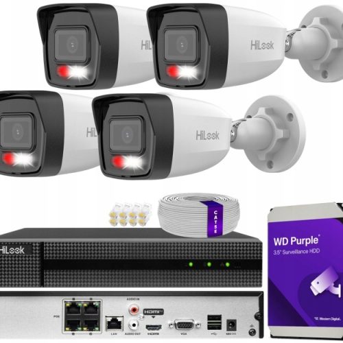 Zestaw do monitoringu dom kamera IP 4x IPC-B180HA-...