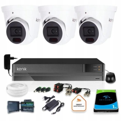 Zestaw do monitoringu dom firma kamera 3x KG-L14HD...