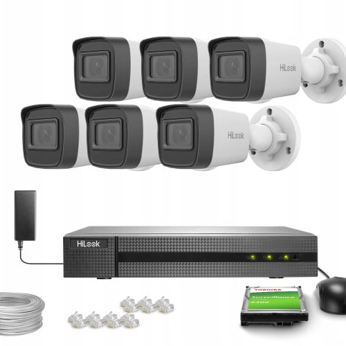 Zestaw do monitoringu kamer 6x IPCAM-B2-P Full HD ...