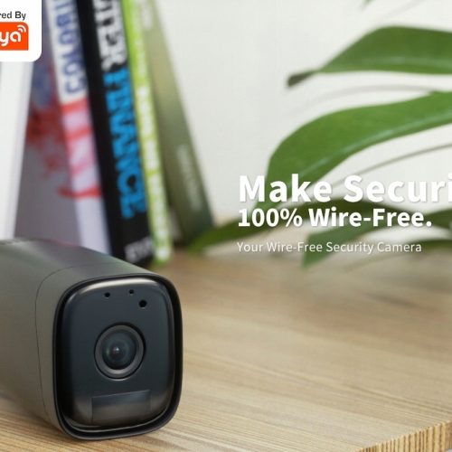 Czarna Kamera WIFI na baterie praca do 12MC