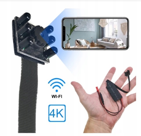 MINI kamera WIFI z trybem nocnym 4k audio