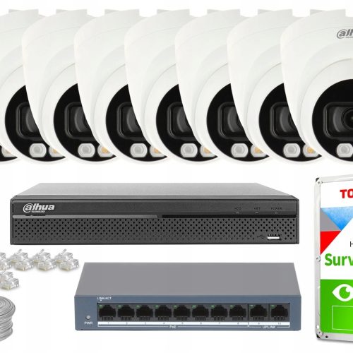Zestaw do Monitoringu domu 8x IPC-HDW1439V-A-IL-02...