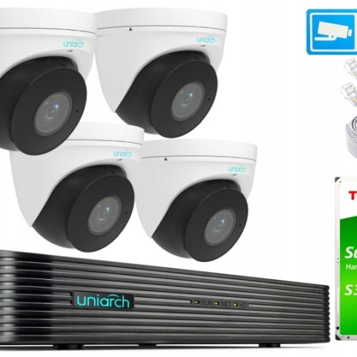 Zestaw do monitoringu dom firma kamera IP 4x IPC-T...