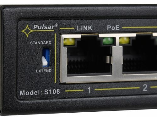 POLSKI SWITCH PoE 8 KAMER IP PULSAR