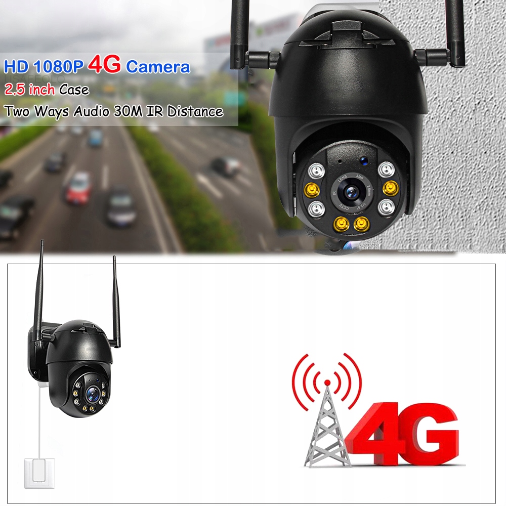 KAMERA CAM SIM 3G 4G GSM LTE OBROTOWA MONITORING - obrazek 10