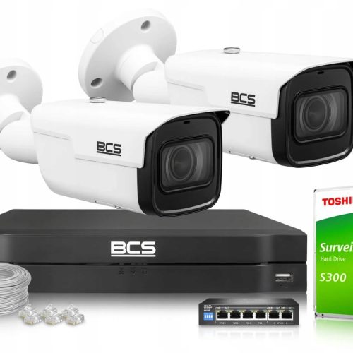 Zestaw monitoringu dom firma 2x BCS-L-TIP55VSR6-Ai...