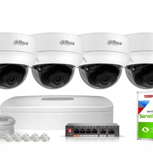Zestaw monitoringu dom firma IP 4x IPC-HDBW3842E-A...