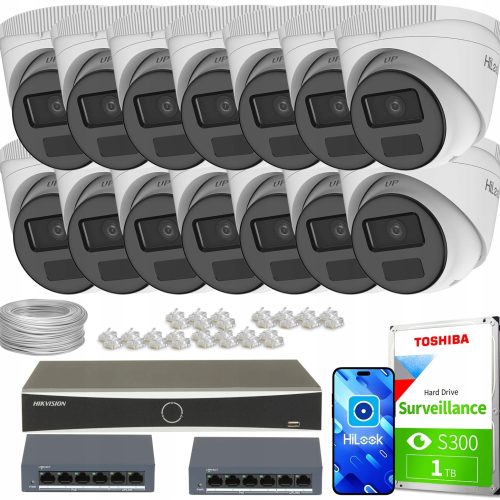 Zestaw do Monitoringu firma dom 14x IPCAM-T4-P Ful...
