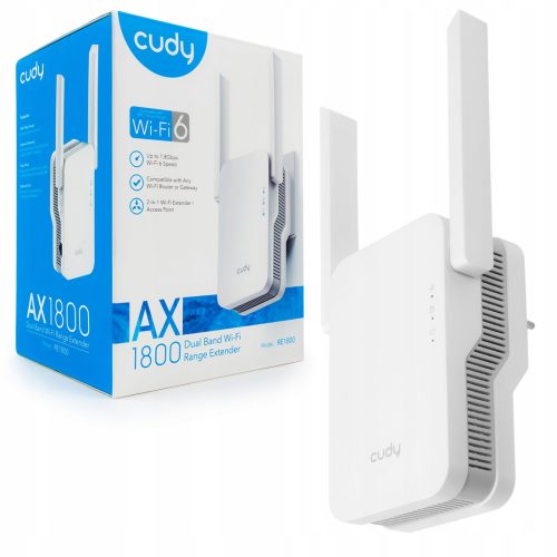 Repeater Cudy RE1800 802.11ax (Wi-Fi 6), 802.11ac ...