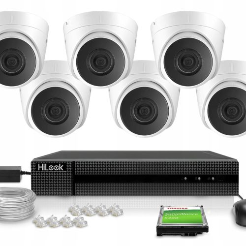 Zestaw do monitoringu IP 6x IPCAM-T4/DS-2CD1341G0-...