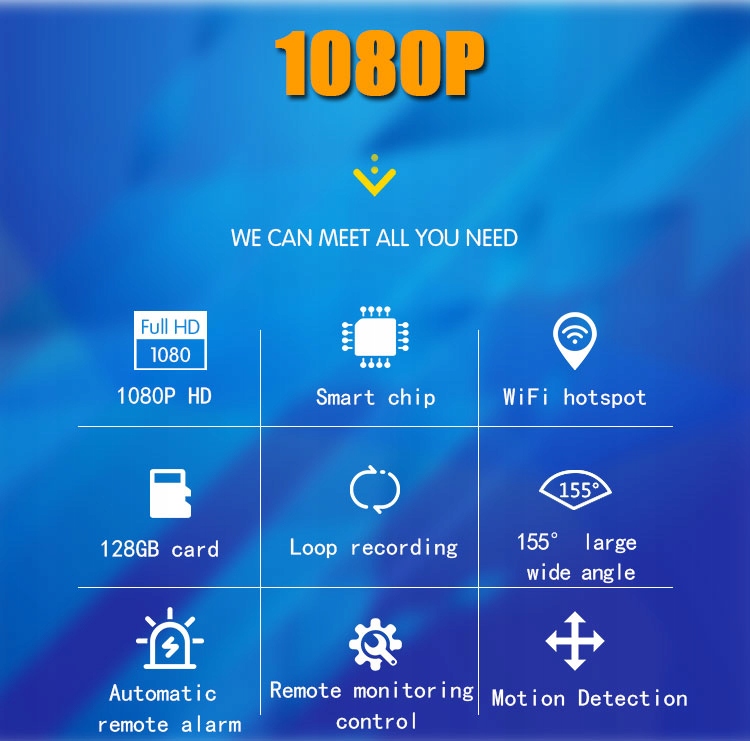 KAMERA WIFI NA BATERIE KAMERA SPORTOWA Z PODGLĄDEM - obrazek 8