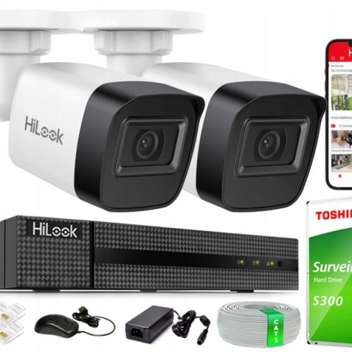 Zestaw do monitoringu dom kamera zewnętrzna IP 2x...