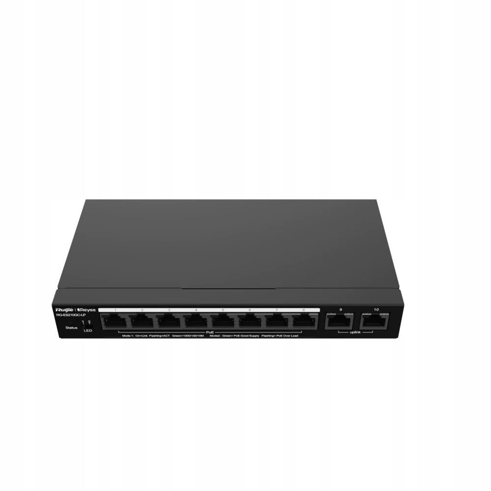 SWITCH ZARZĄDZALNY REYEE RG-ES210GC-LP, 10-PORTOWY, DESKTOP, POE - obrazek 4