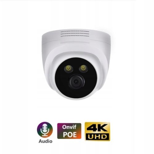 KAMERA KOPUŁKOWA IP 8MPX 4K POE AUDIO ONVIF