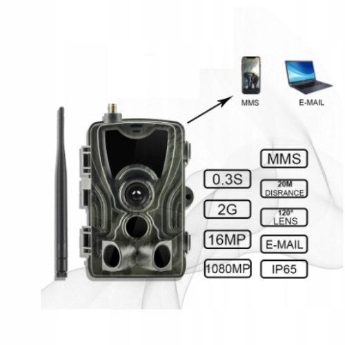 KAMERA NA BATERIE FOTOPUŁAPKA 20MPX MMS SMS E-MAIL