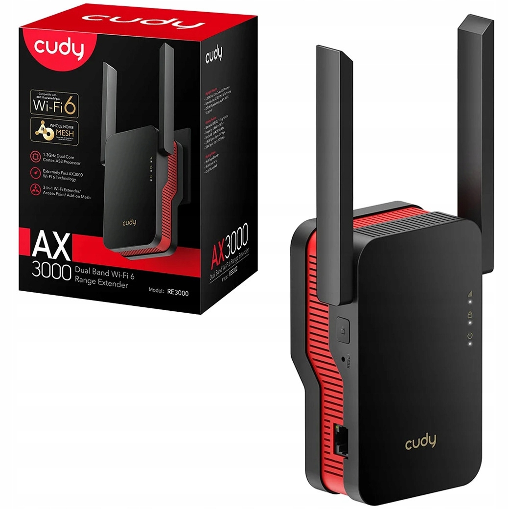 Wzmacniacz sygnału Wi-Fi Cudy RE3000
