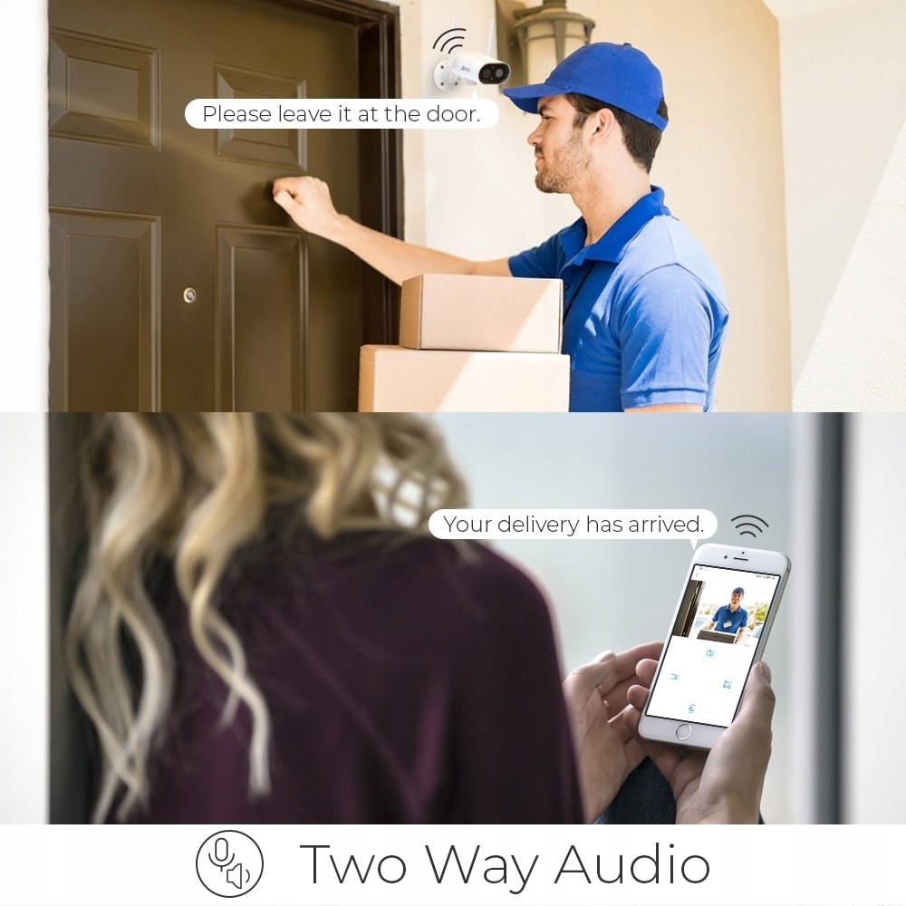 KAMERA ANRAN S02 OBROTOWA WIFI NA BATERIE + PANEL - obrazek 5
