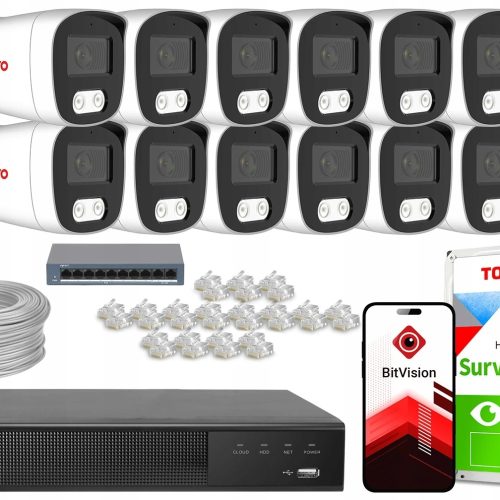 Zestaw monitoringu zewnętrzny IP KEEYO 14x LV-V-I...