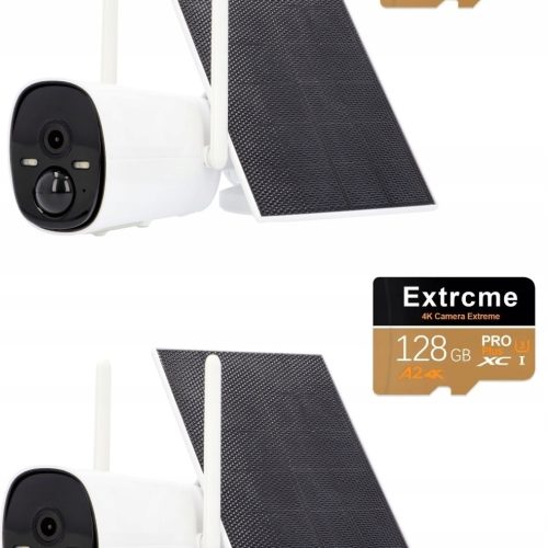 KAMERA WIFI SOLARNA 100% BEZPRZEWODOWA NA BATERIE SUPER HD 3MPX + mSD128GB