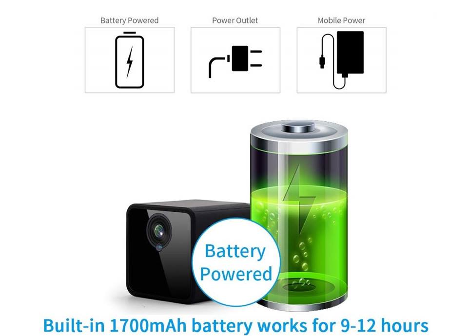 KAMERA WIFI NA BATERIE KAMERA SPORTOWA Z PODGLĄDEM - obrazek 4