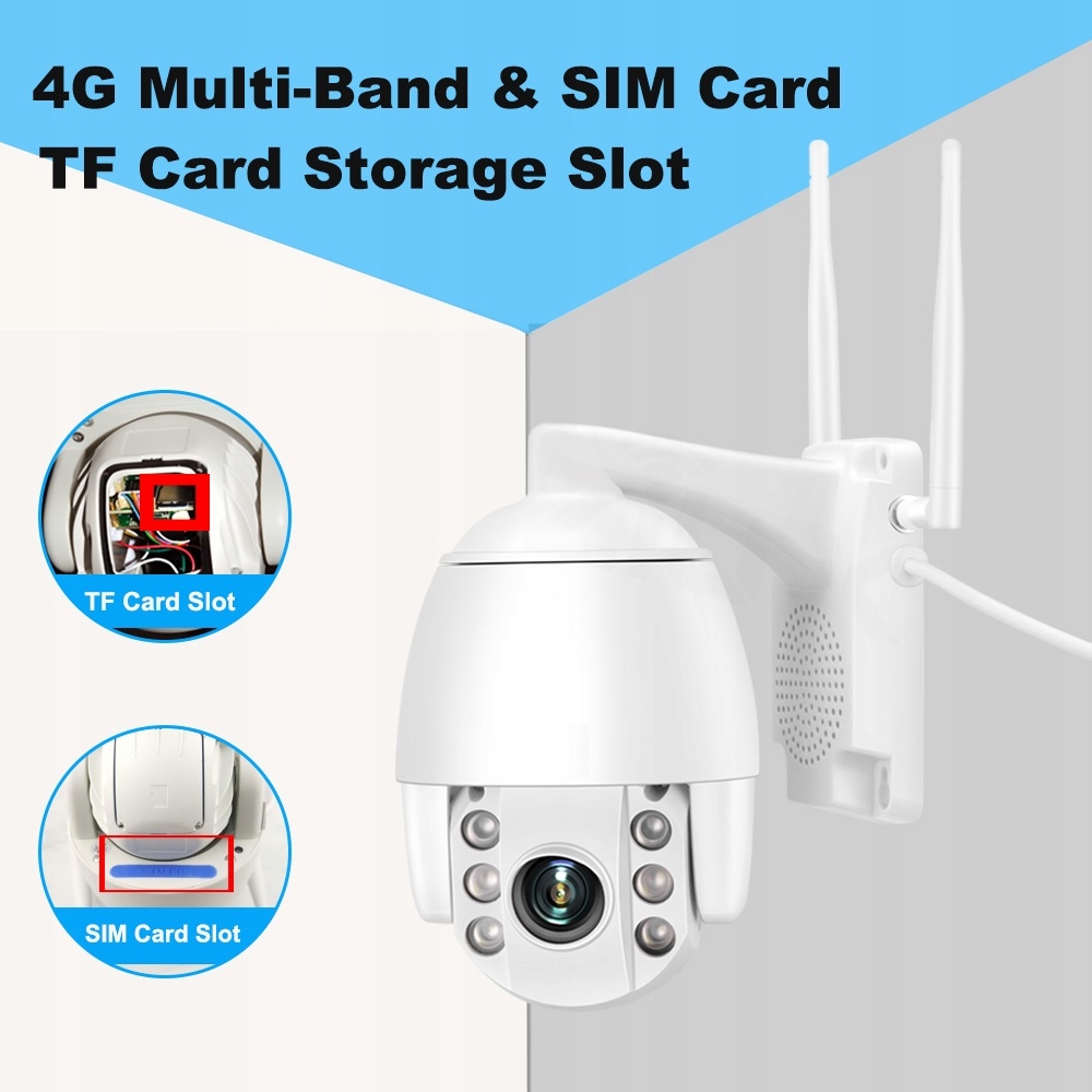 KAMERA LTE OBROTOWA 3G 4G CAM SIM GSM 5MPX NOWOŚĆ! - obrazek 4