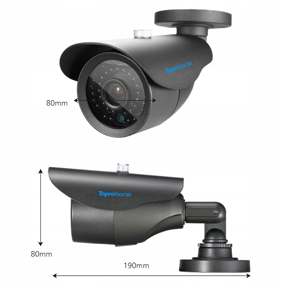Kamera tubowa FULL HD 2MPX 4in1 AHD HDCVI TVI - obrazek 3