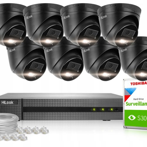 Zestaw do monitoringu HiLook NVR-8CH-4MP/8P + IPCA...