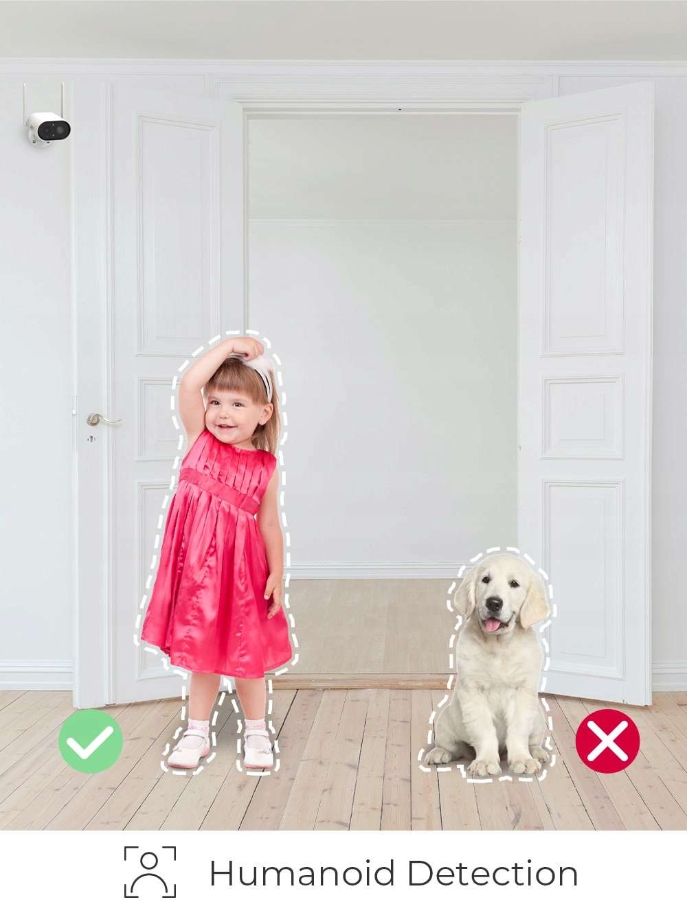 KAMERA ANRAN S02 OBROTOWA WIFI NA BATERIE + PANEL - obrazek 7