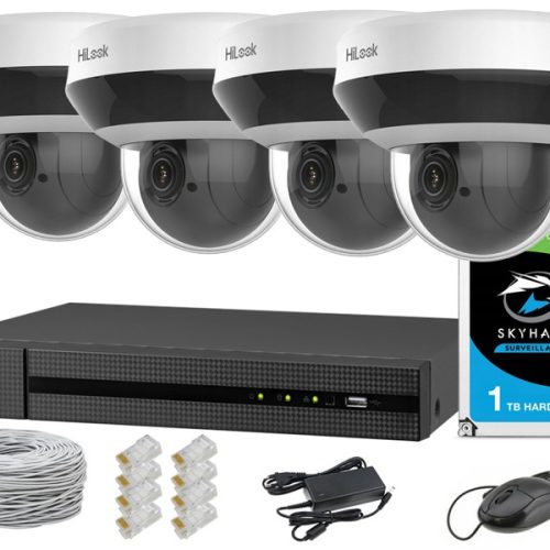 Zestaw do monitoringu dom kamera IP 4x PTZ-C4MP 4M...