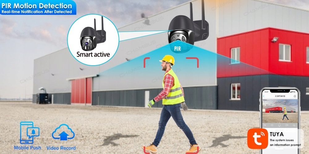 KAMERA OBROTOWA 4G GSM LTE SOLARNA NA KARTE SIM APP Tuya Smart Live - obrazek 11