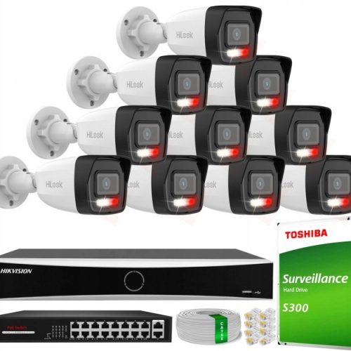 Zestaw do monitoringu dom kamera IP 10x IPC-B140HA...