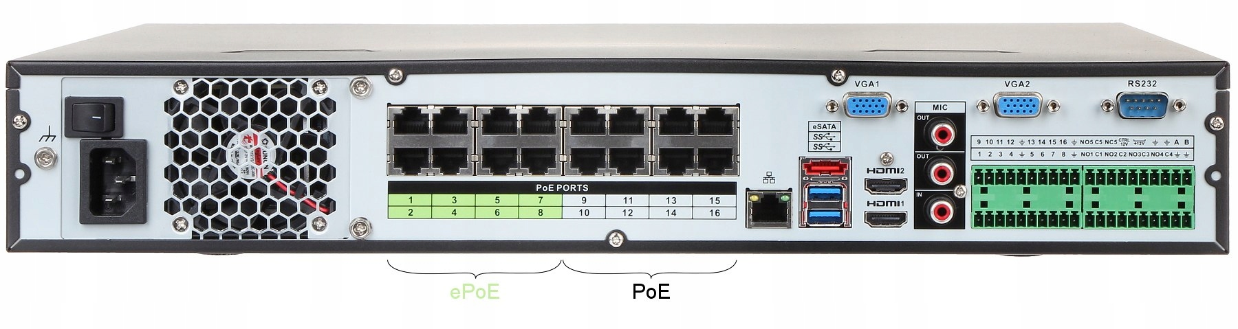 REJESTRATOR IP NVR5416-16P-4KS2E 16 KANAŁÓW, 16 Po - obrazek 4