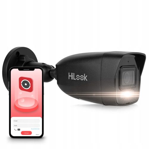 Kamera IPCAM-B4-30DL 4MPx Czarna Detekcja Dual-Light HiLook by Hikvision
