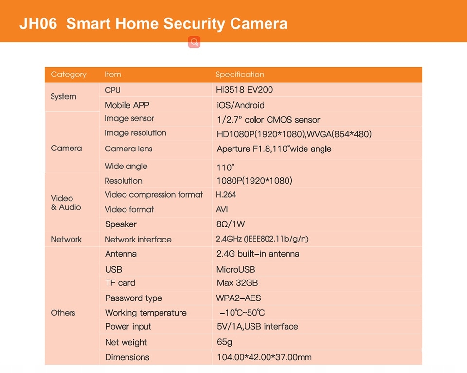 KAMERA WIFI FULLHD 2mpx podgląd zdalny na telefon - obrazek 12
