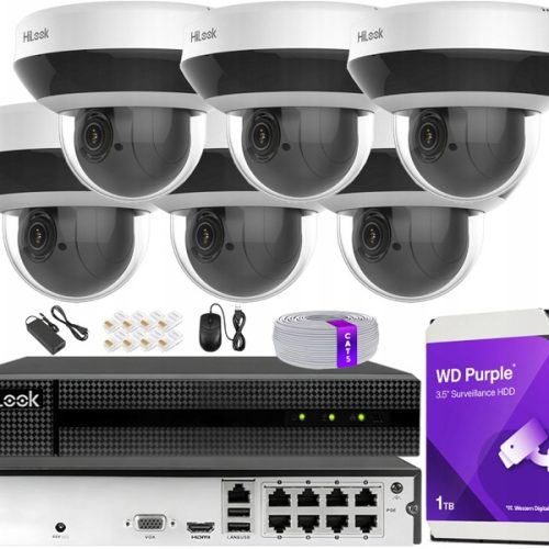 Zestaw monitoringu dom kamera IP 6x PTZ-C4MP 4MPx ...