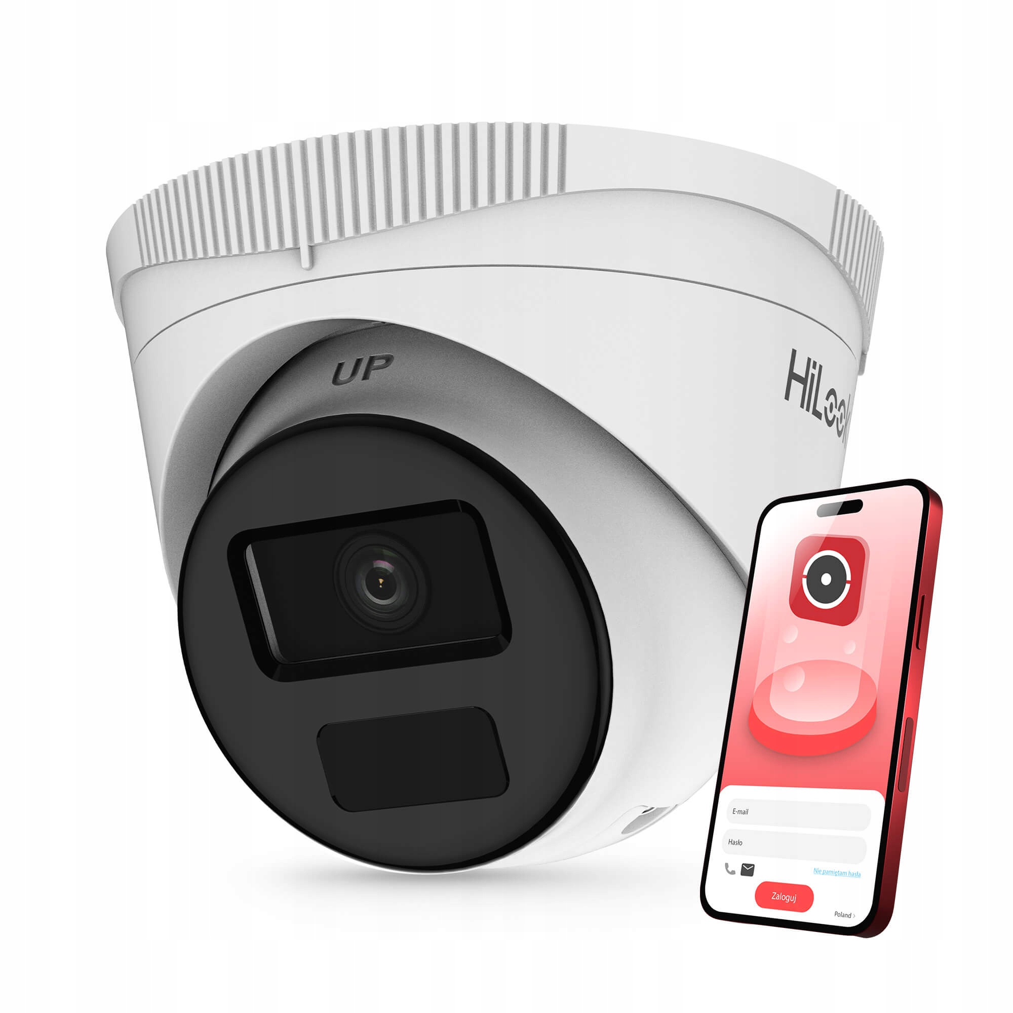 Zestaw do Monitoringu dom firma 12x IPCAM-T4-P Full HD PoE IR 20m HiLook - obrazek 2