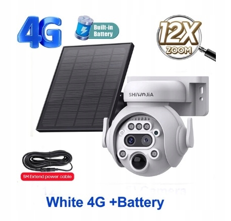 Kamera PTZ solarna 5MP 4G wbudowana bateria ICsee