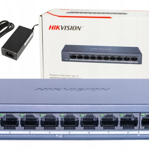 SWITCH POE DS-XS0110-P 8x POE + 2x UPLINK 10/100Mb...