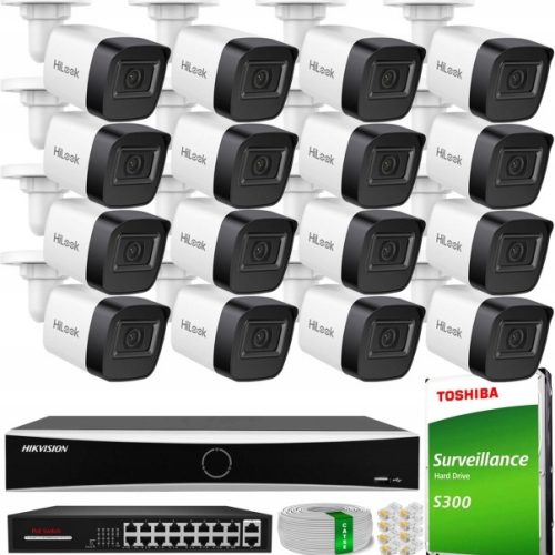 Zestaw do monitoringu dom kamera zewnętrzna IP 16...