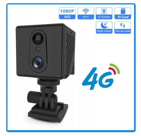 Mini kamera 4G na kartę sim zasilana bateryjnie