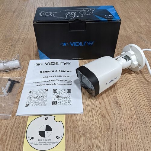 Kamera tubowa IP sieciowa 2Mpix 2.8mm vidi-ipc-32T