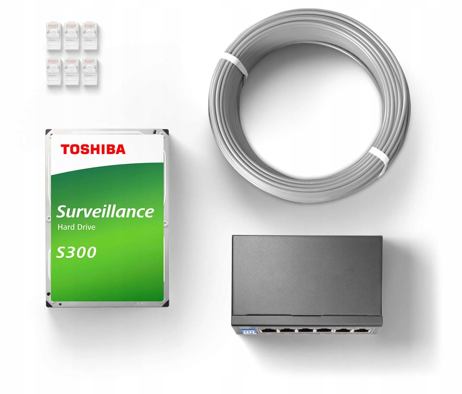 Zestaw monitoringu dom firma IP 6x BCS-P-TIP25FSR4-AI2-G 5Mpx mikrofon - obrazek 4