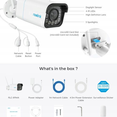 Kamera tubowa (bullet) IP Reolink RLC-811WA 8 Mpx
