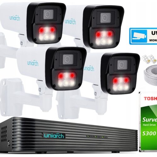 Zestaw do monitoringu dom kamera IP 4x IPC-B213-AP...
